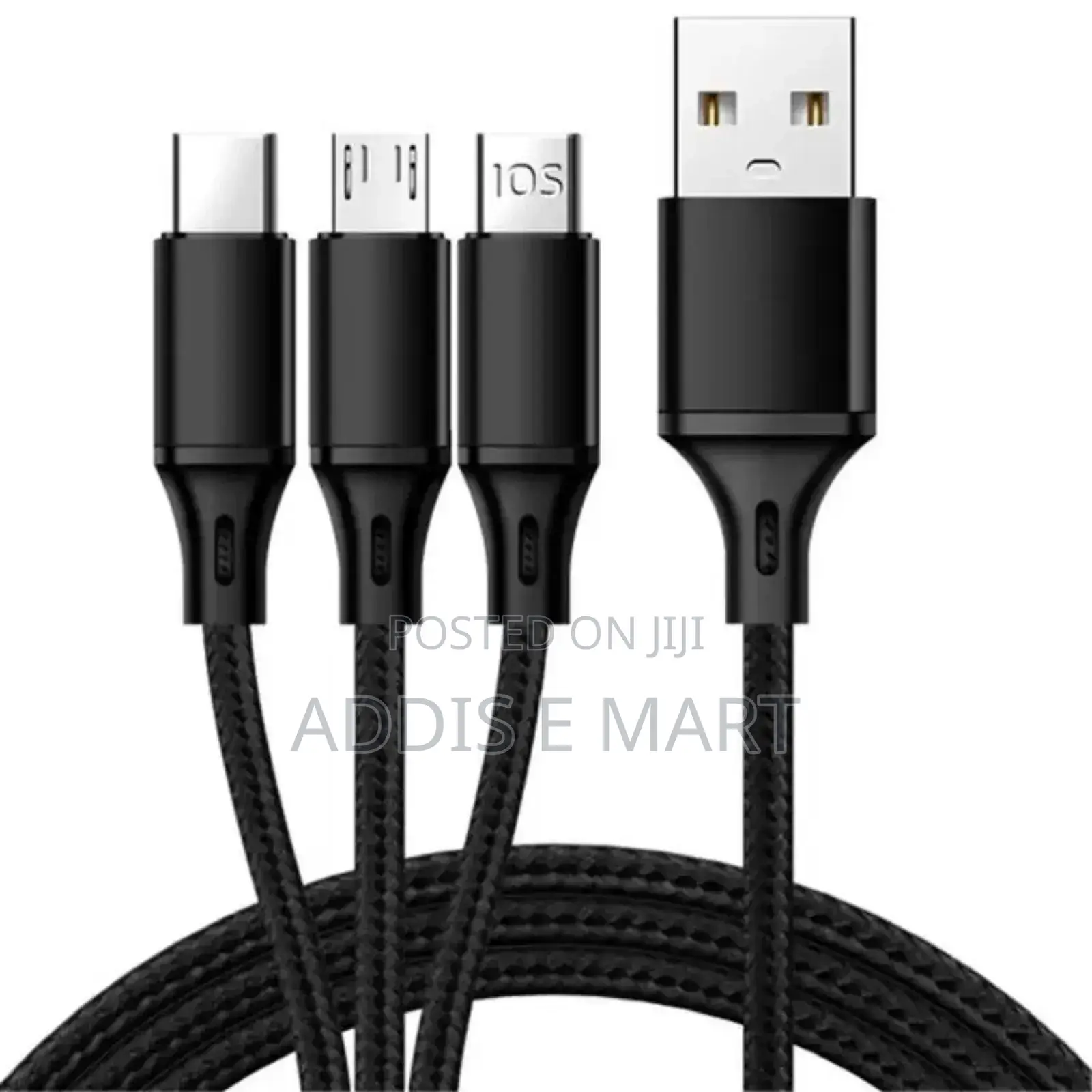 ዳታ ለማስተላለፍ በጣም ፈጣን 3in1 USB Fast Charging Cable