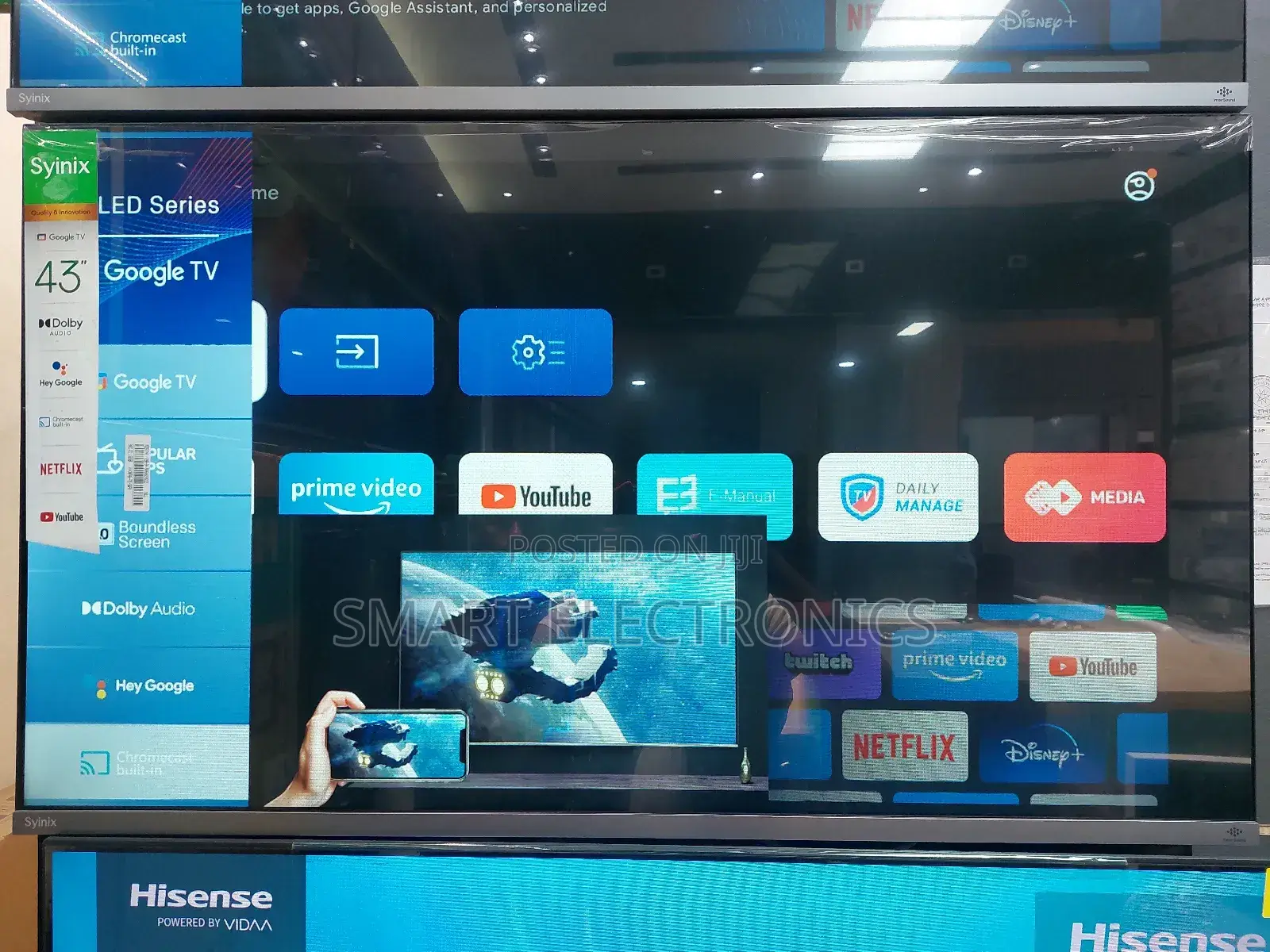 Syinix UHD Smart TVS LED Technology