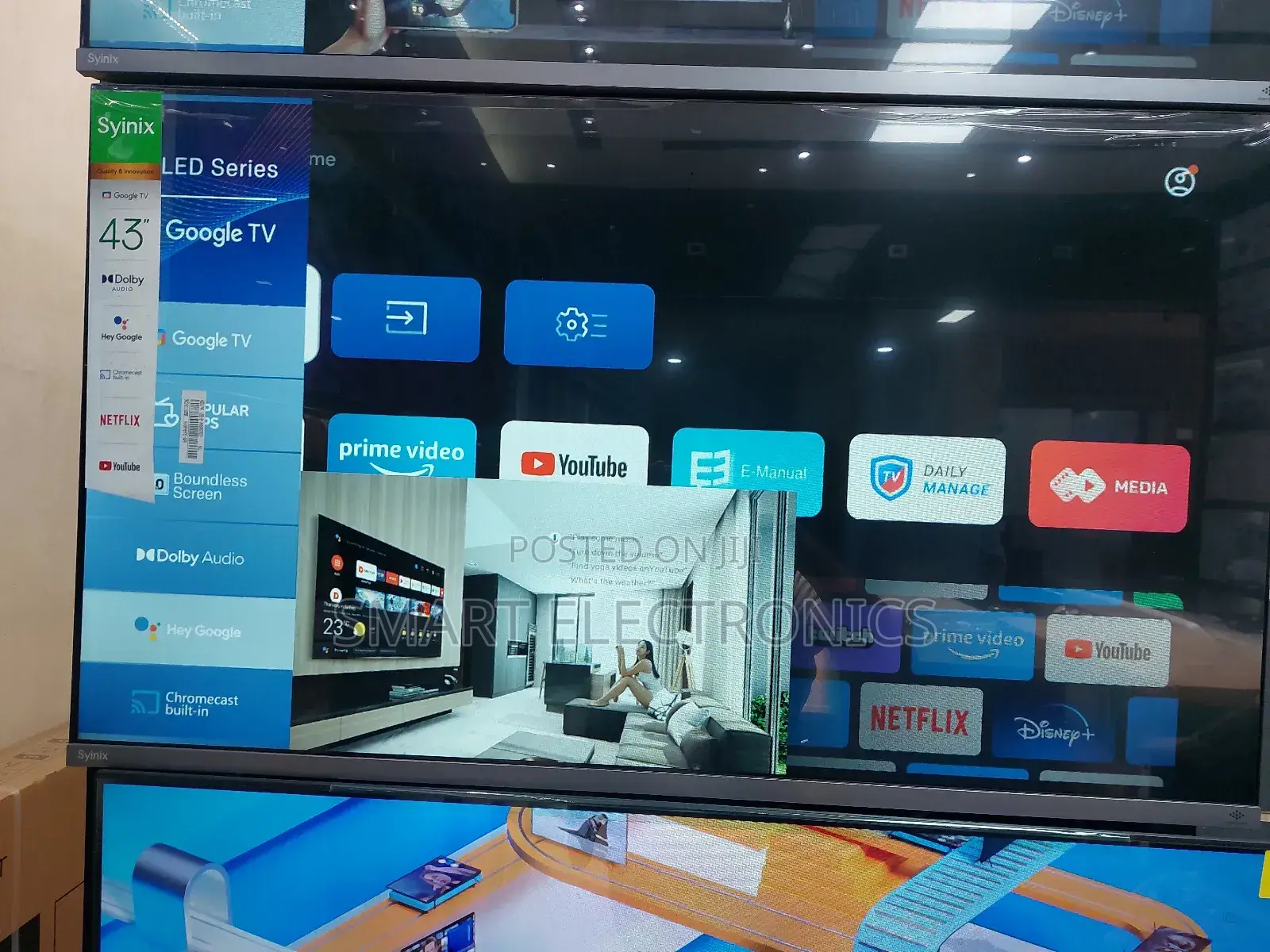 Syinix UHD Smart TVS LED Technology