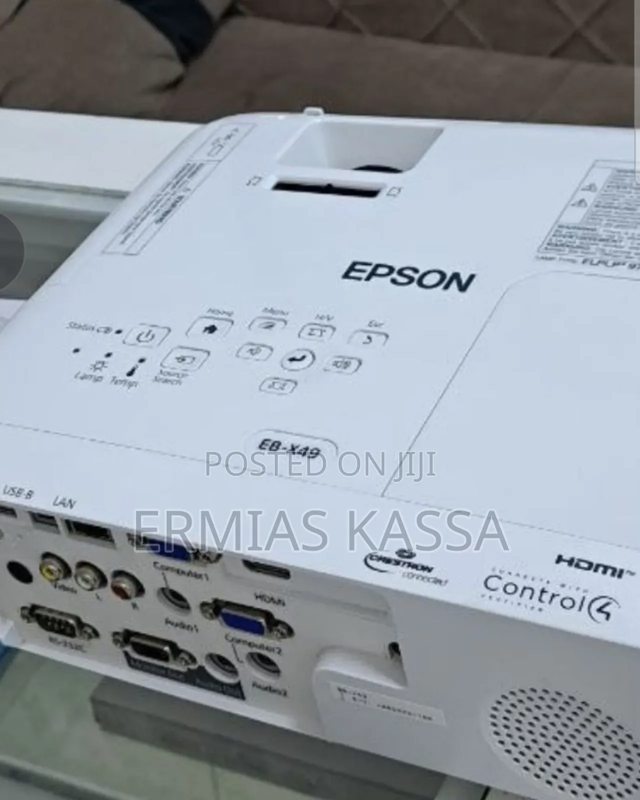 EPSON Projector
Model Name: EB -X49
Has Bag and Remote