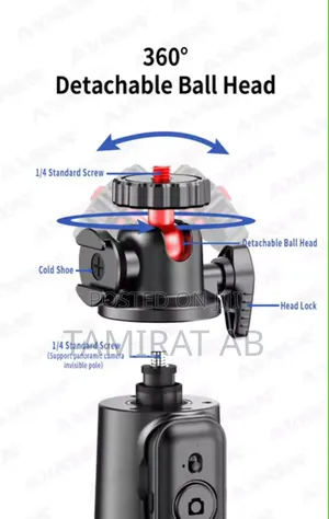 C03 Octopus Flexible Tripod, Selfie Stick Detachable Holder