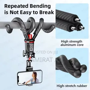 C03 Octopus Flexible Tripod, Selfie Stick Detachable Holder