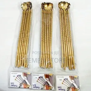 6pcs Reusable Stainless Steel Straws + Brush