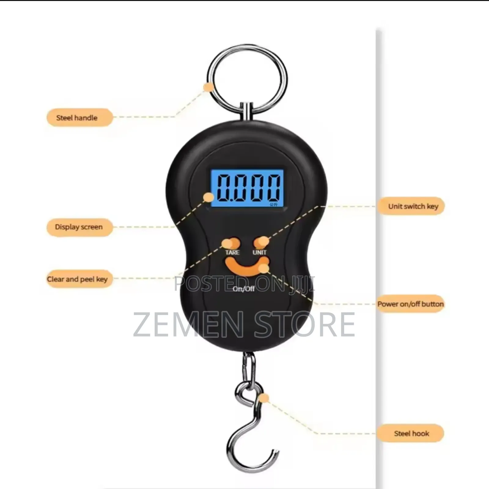 Portable Electronic Scale | 50kg Capacity | Strong Durable