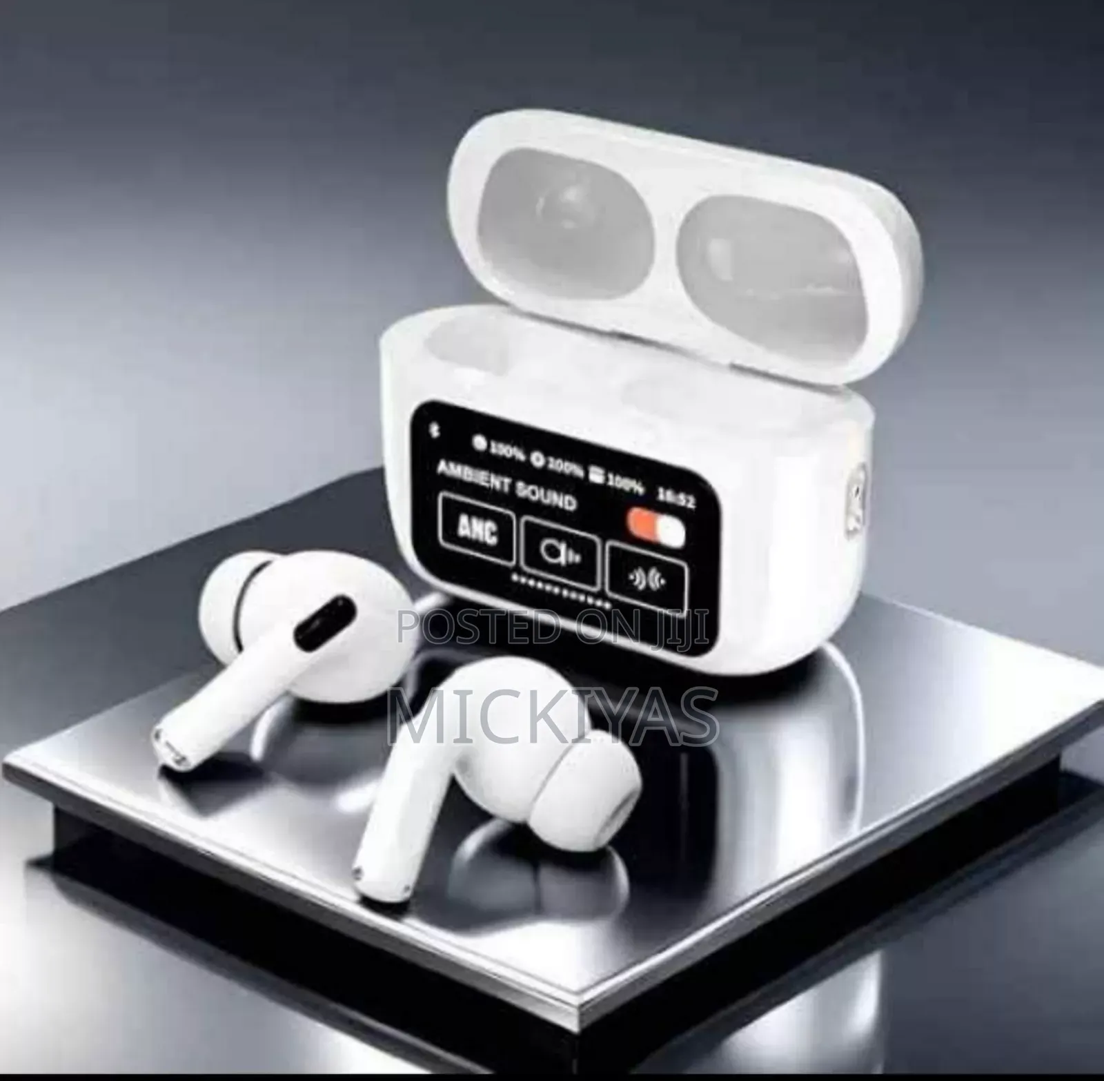 ANC/ENC Touch Display Noise Cancelling Earbuds