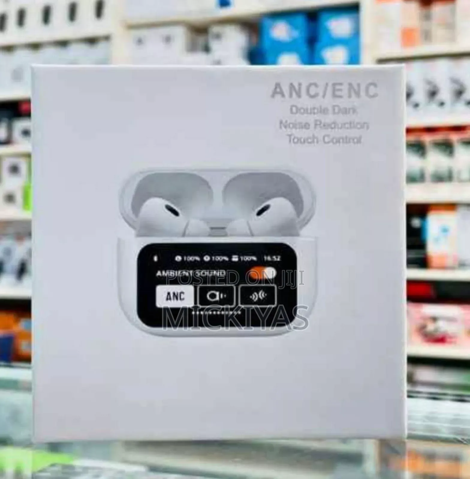 ANC/ENC Touch Display Noise Cancelling Earbuds