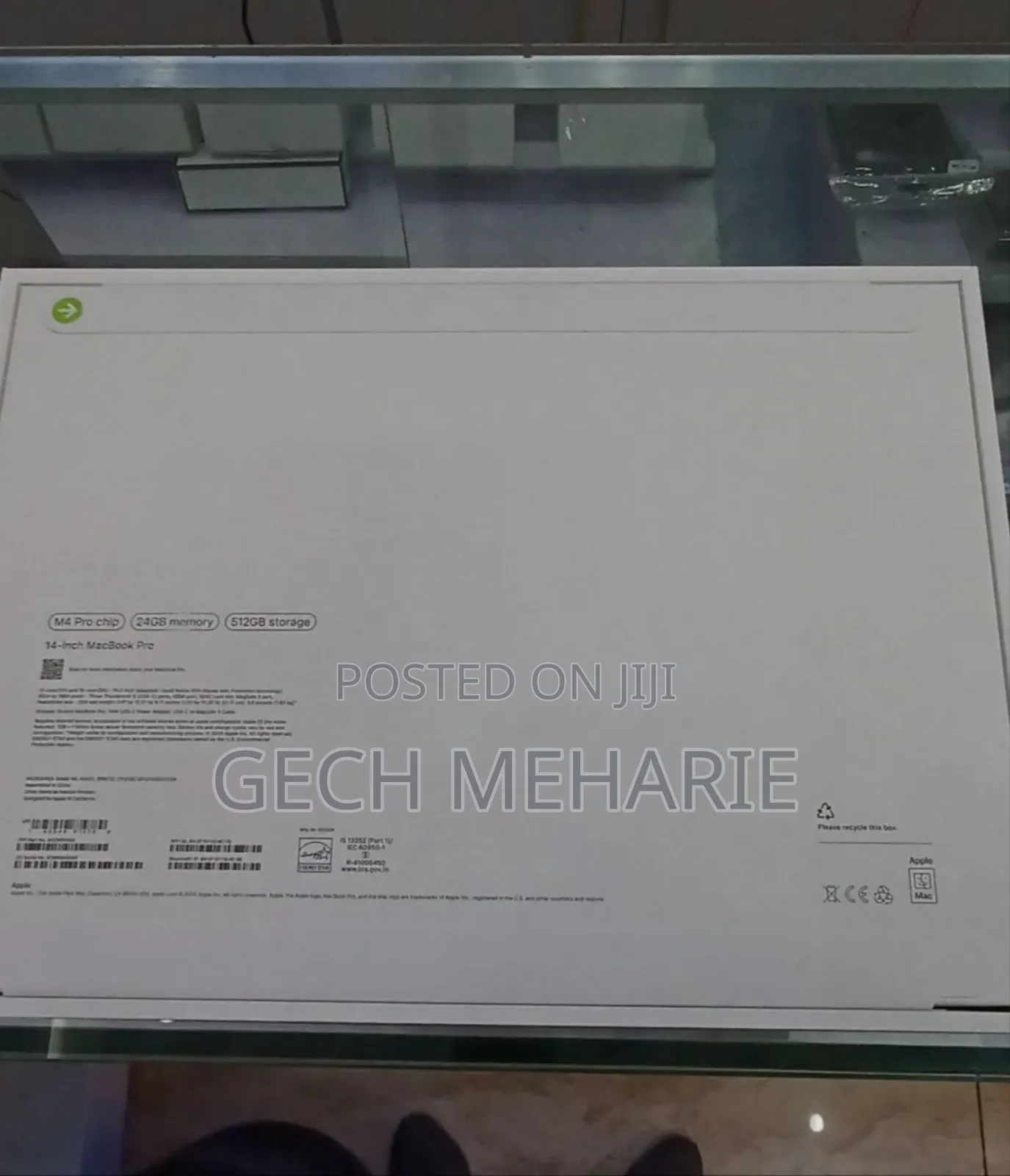 New Apple MacBook Pro 2024 M4 14-Inch 16GB Apple M4 Pro SSD 512GB