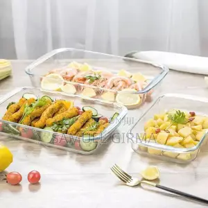 ( Glass Bakewares) (3.1 ሊ ፣ 2.5 ሊ፣ 1.8ሊ ) ፓትራዎችን የያዘ 
