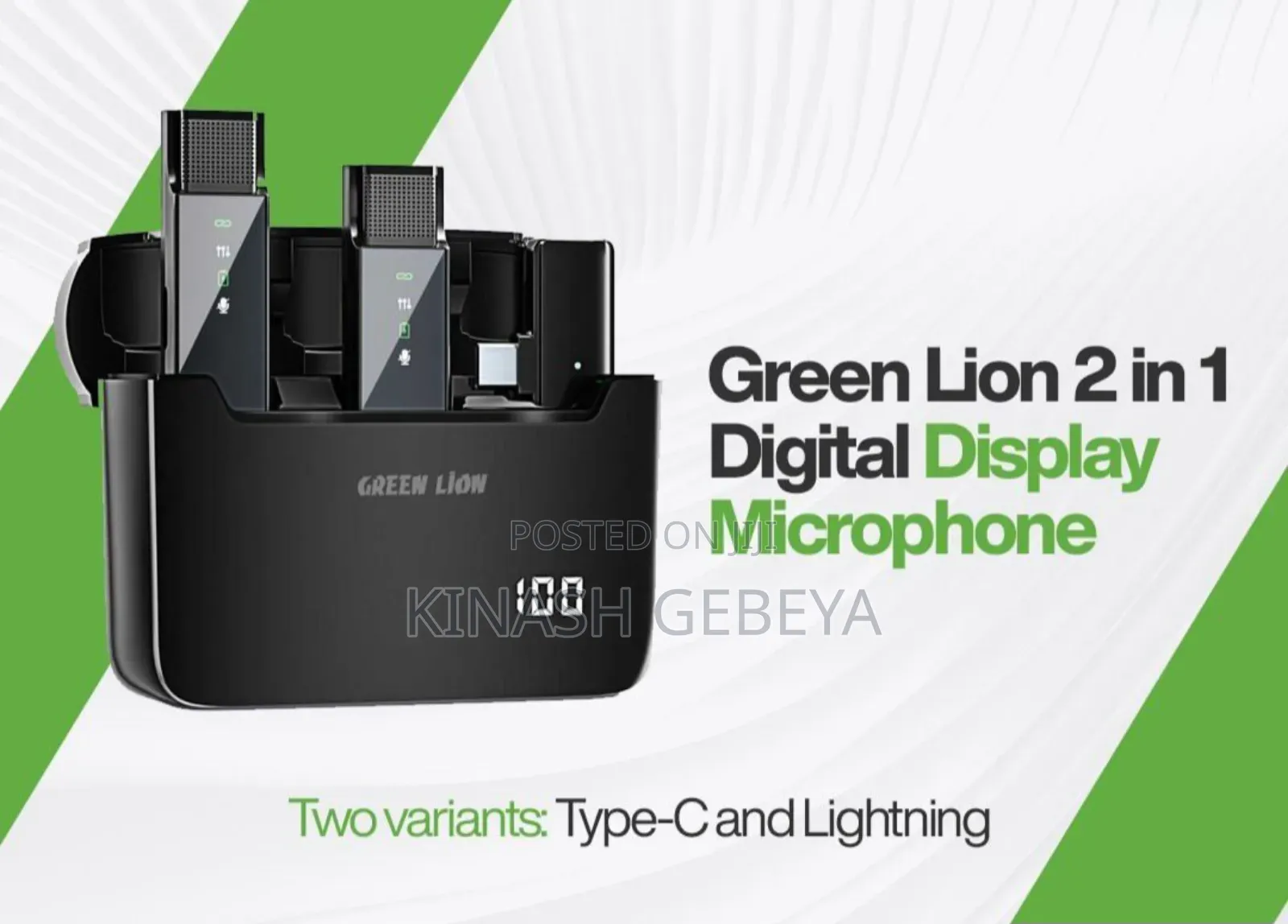 Green Lion High Quality 2 in 1 Digital Microphone