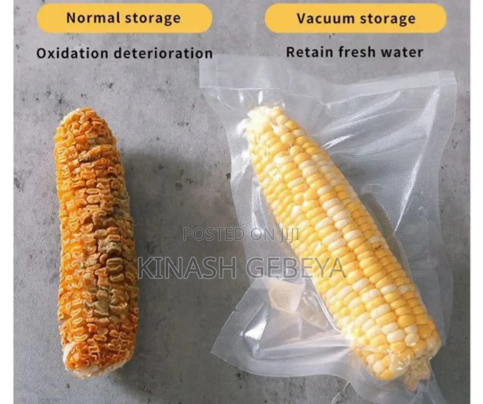 Zolele Portable Electric Vacuum Sealer(የምግብ ማሸጊያ)