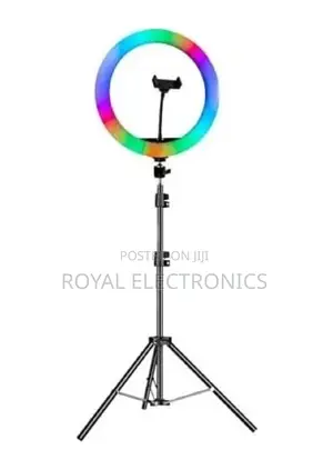 Photo - 16 Inch LED RGB Ring Light With 7ft Foldable Tripod,