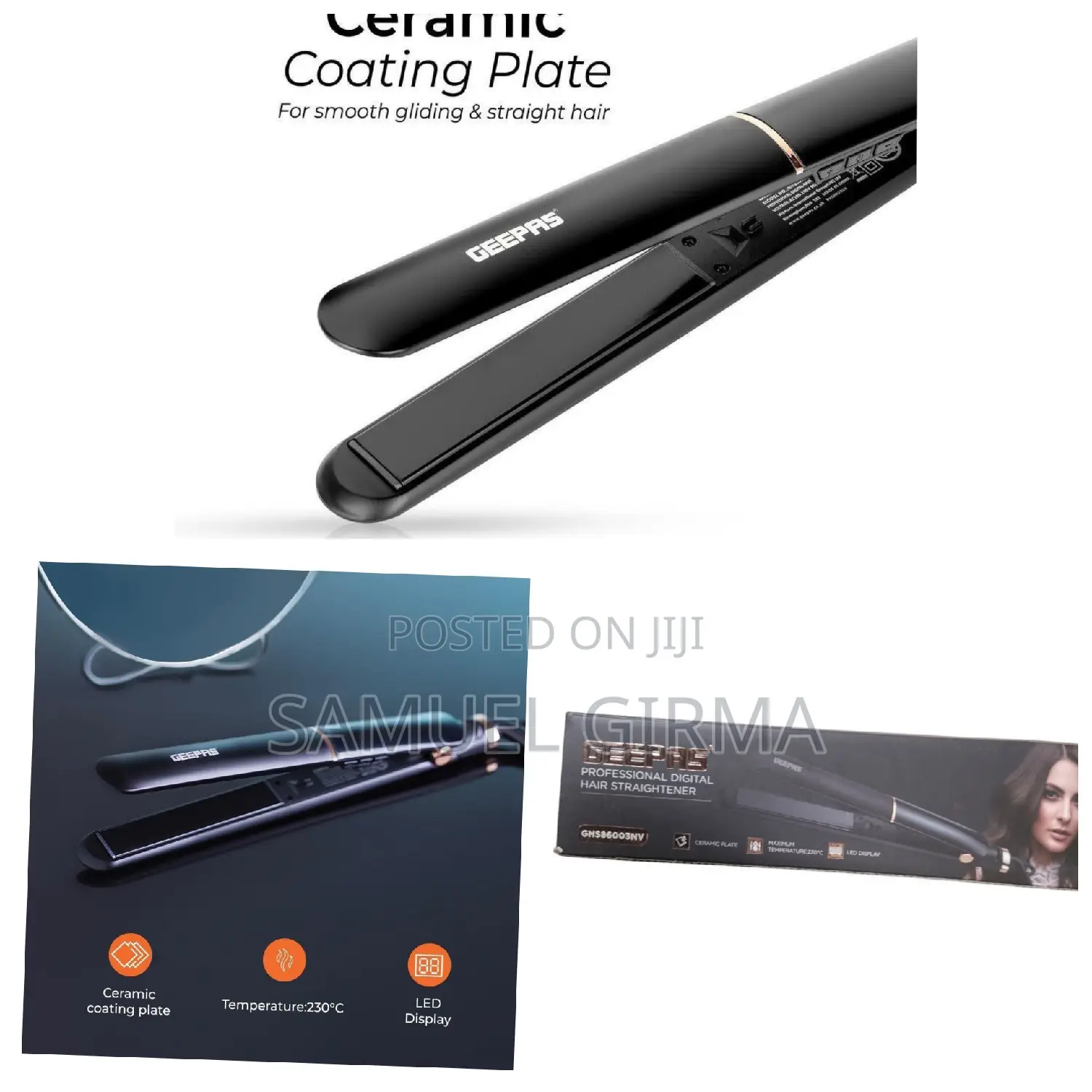 Geepas Professional Digital Hair Straightener