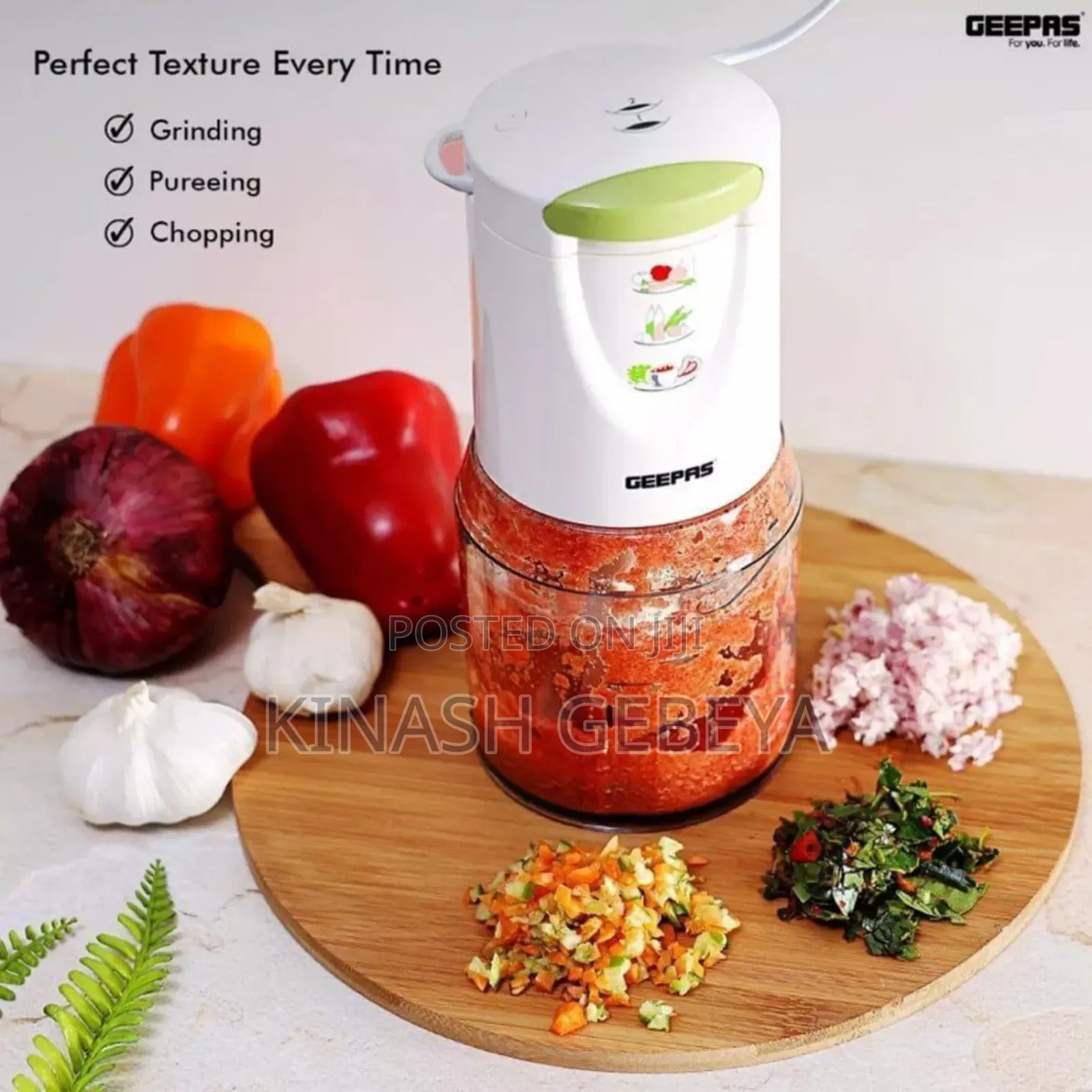 500 Ml Geepas Original Food Chooper(የምግብ መፍጫ)