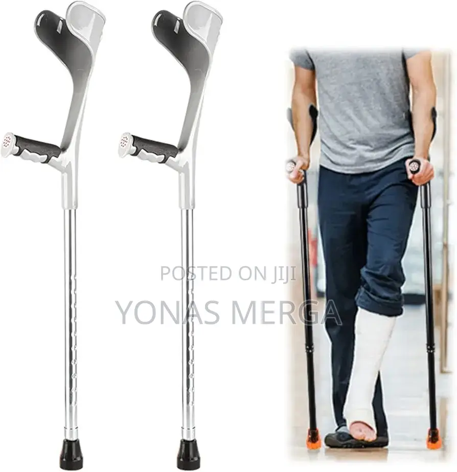 Crutches: Adjustable 10 Height to Meet a Variety of Heights