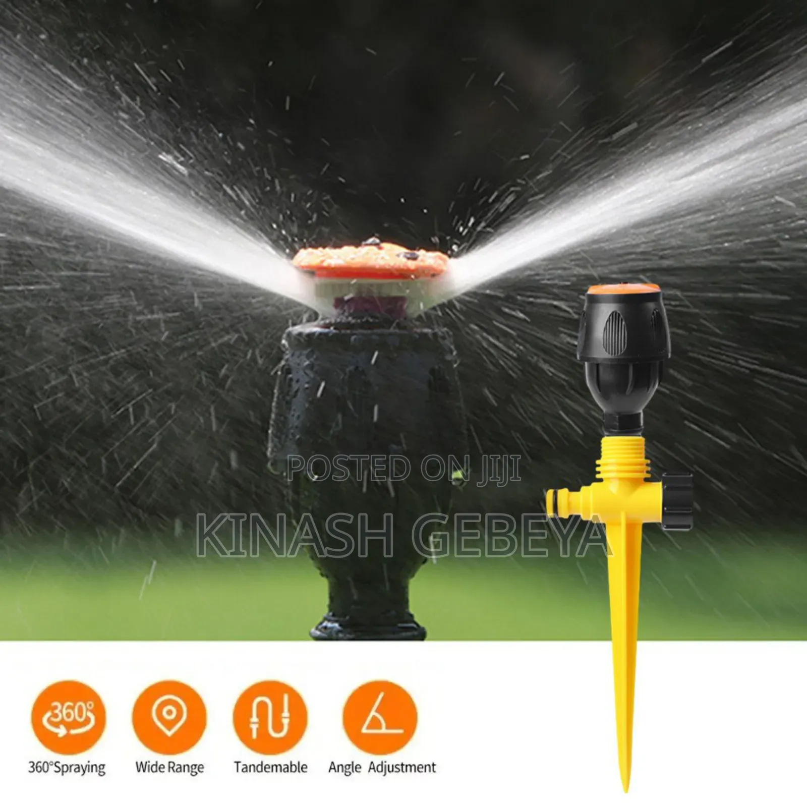 360° Rotating Automatic Water Nozzle(ውሀ ማጠጫ)
