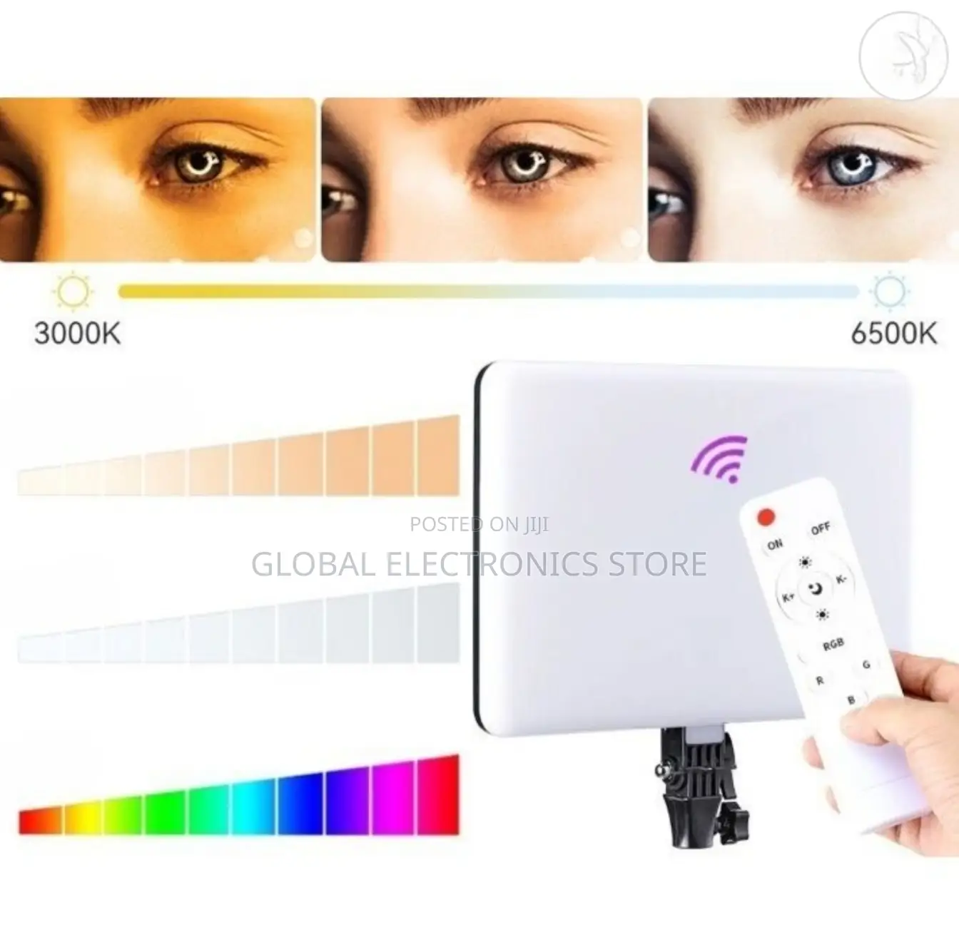 Professional Studio Fill Lights (RGB and LED) With Stand 2M