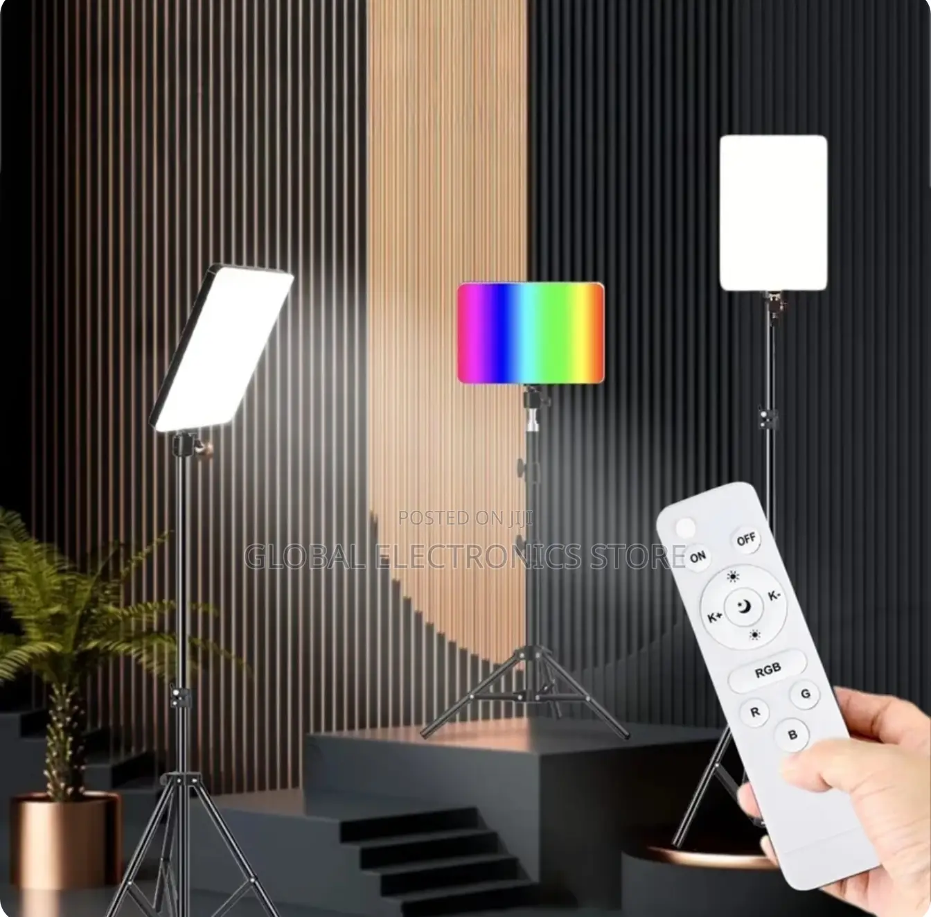 Professional Studio Fill Lights (RGB and LED) With Stand 2M