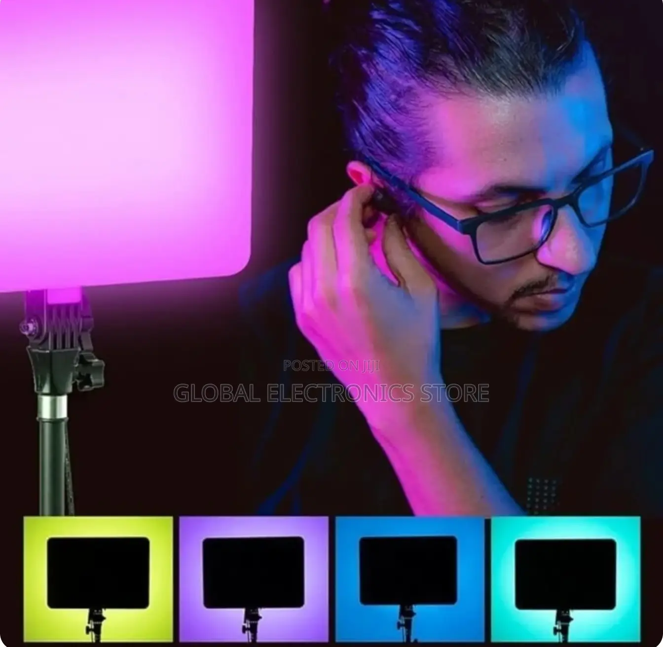 Professional Studio Fill Lights (RGB and LED) With Stand 2M