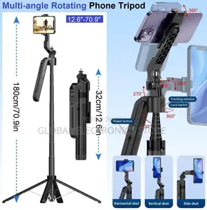 Gimbal + Tripod + Face Tracker + Selfi Stick (4በ1 የያዘ)