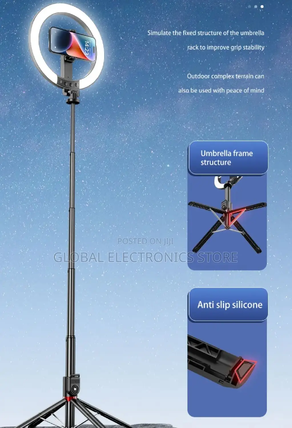 Ring Light Selfie Stick (Max 2.3 Meter)