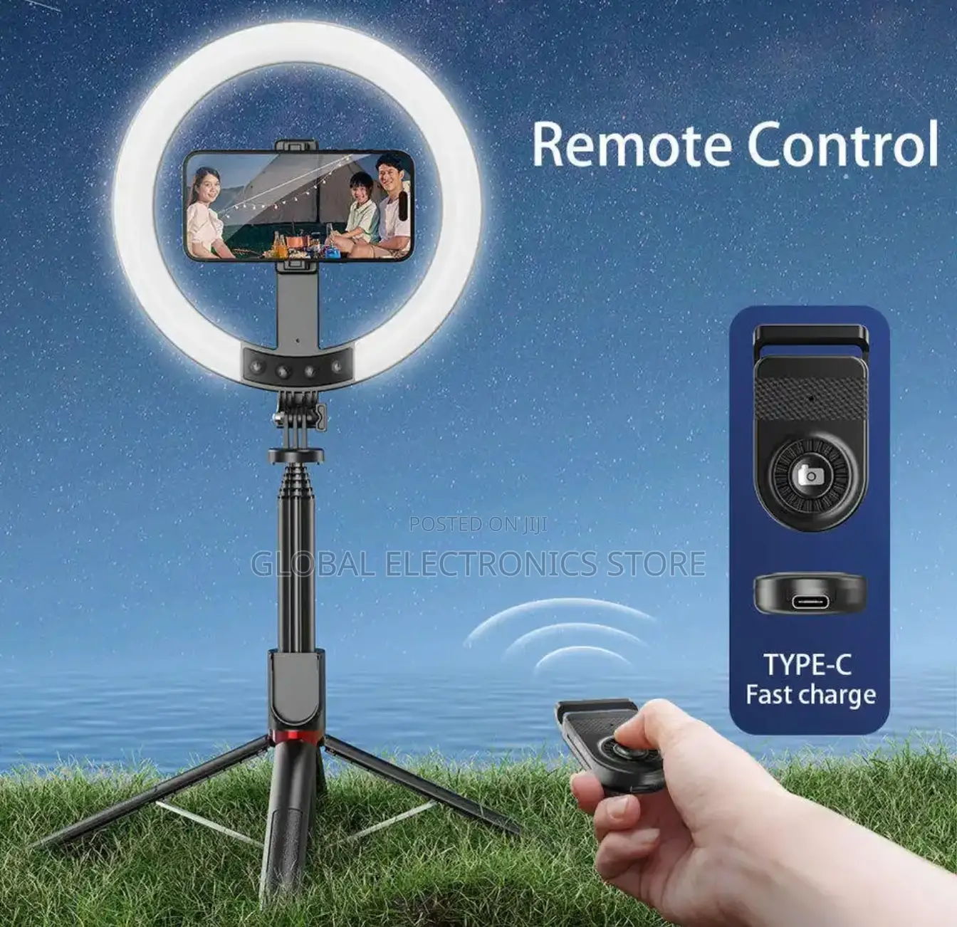 Ring Light Selfie Stick (Max 2.3 Meter)