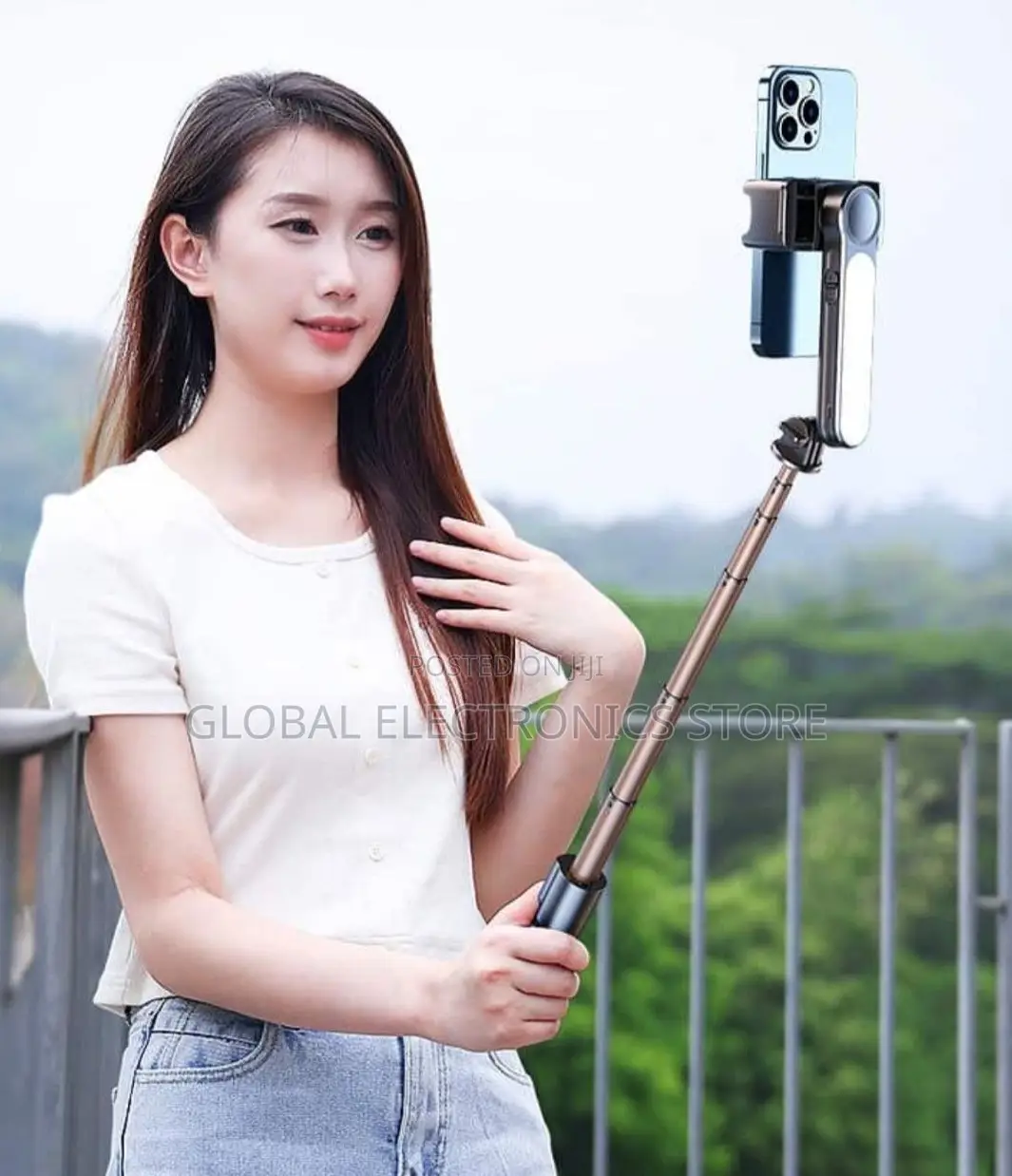 Gimbal + Tripod + Telescopic Pole + Fill Light