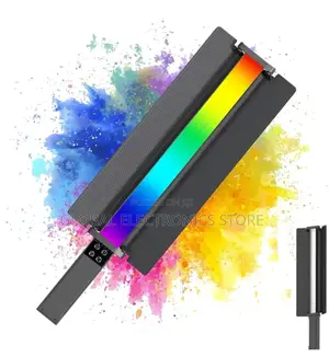 Photo - Portable RGB LED Stick Light Light (Removable Barndoor)