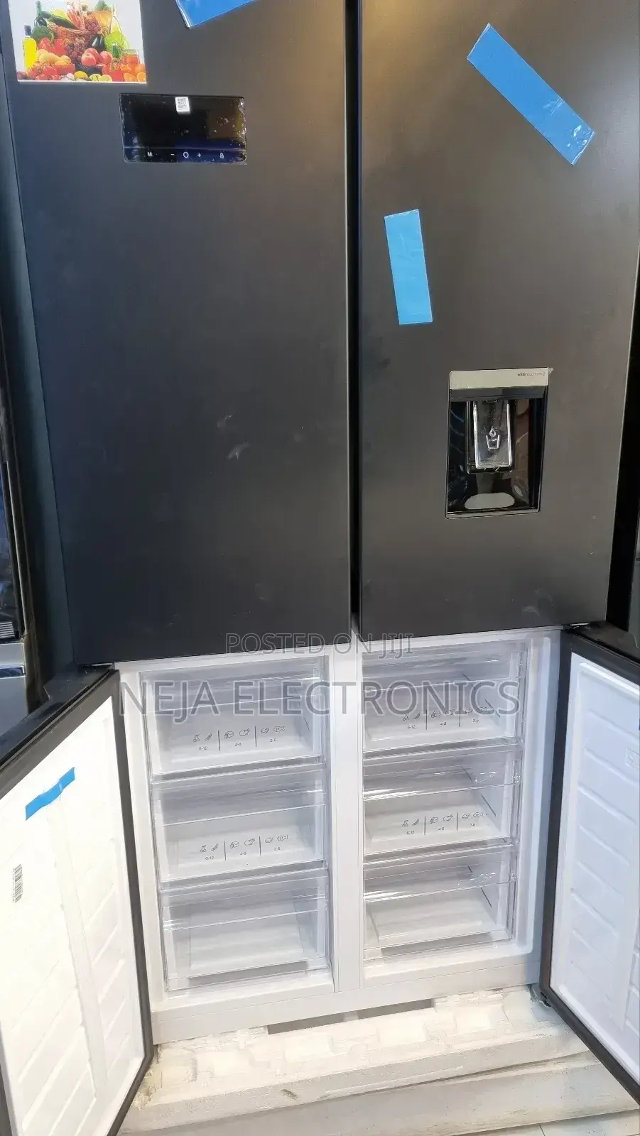 Eurolux Refrigerator 4door Bottem Freezes 469-Lt Deliver