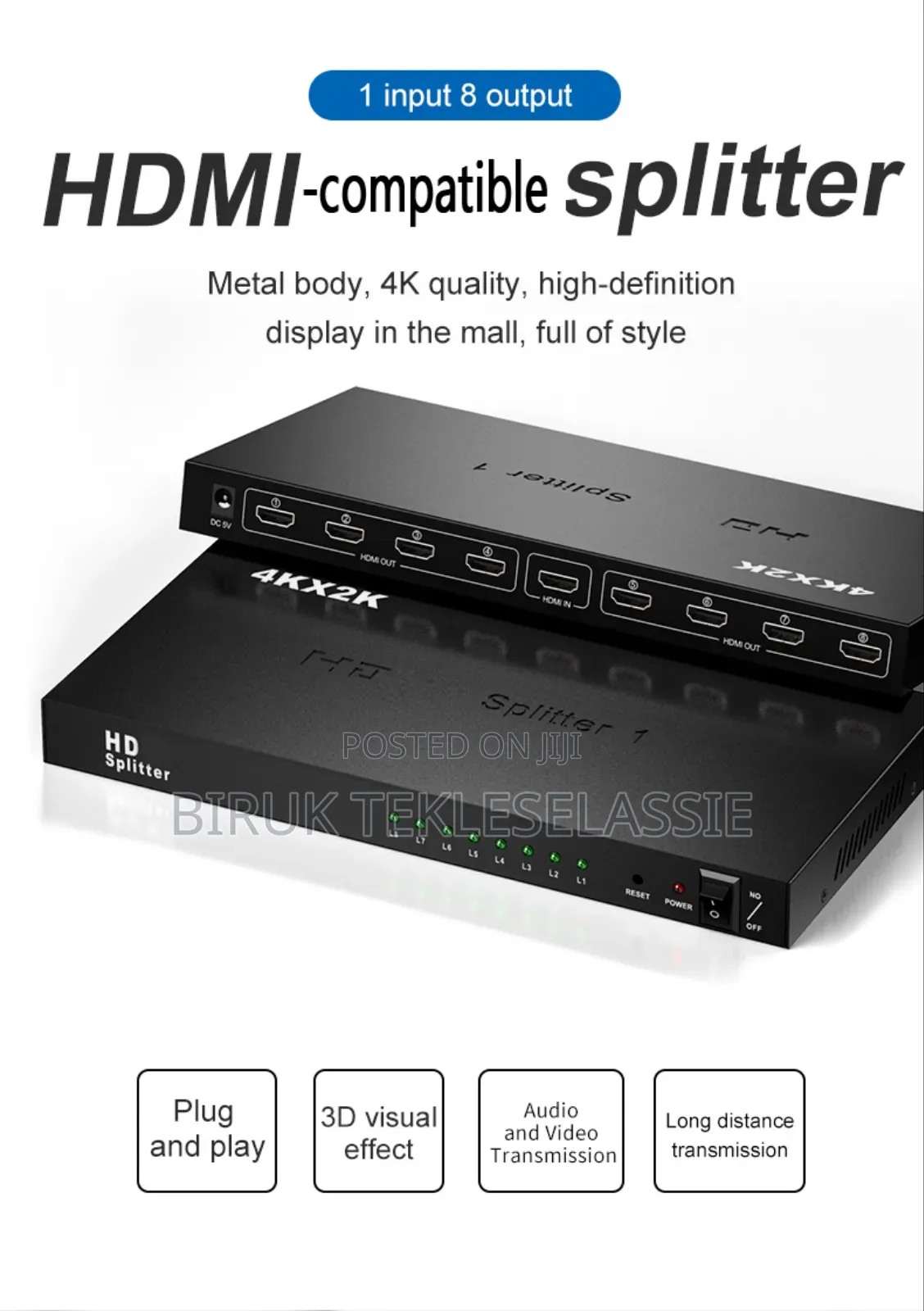 Splitter Hdmi by 2,4,8 16 Port