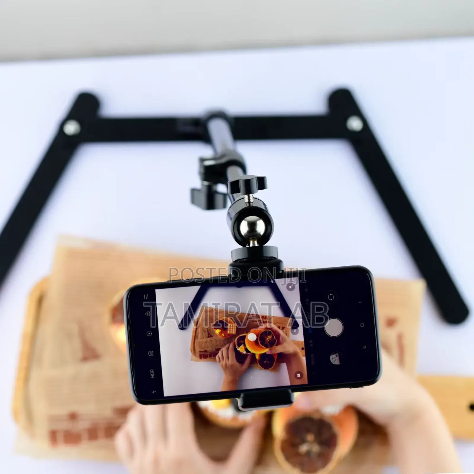 10-Inch Top Shot Fill Ring Light With Table Stand for Phone