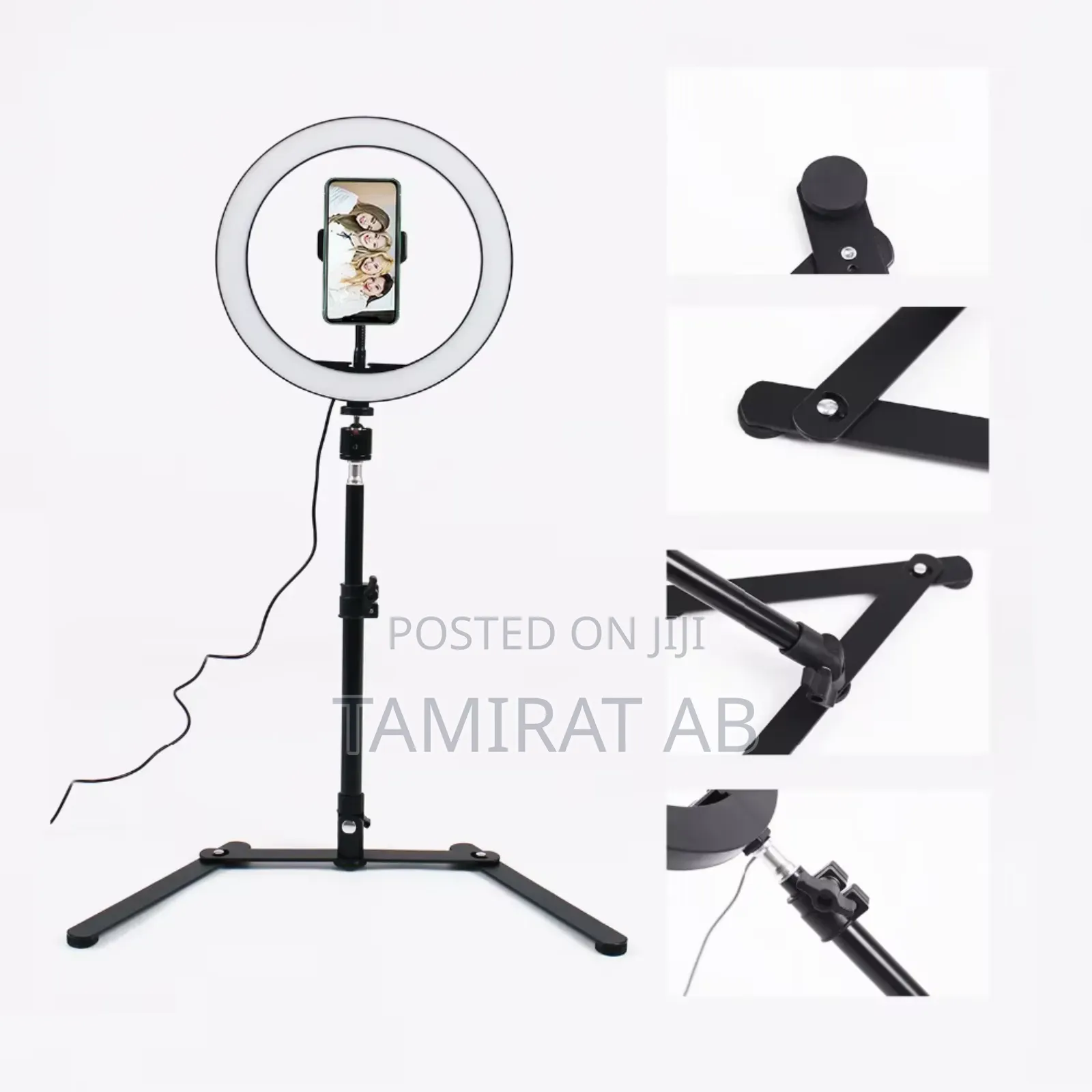 10-Inch Top Shot Fill Ring Light With Table Stand for Phone