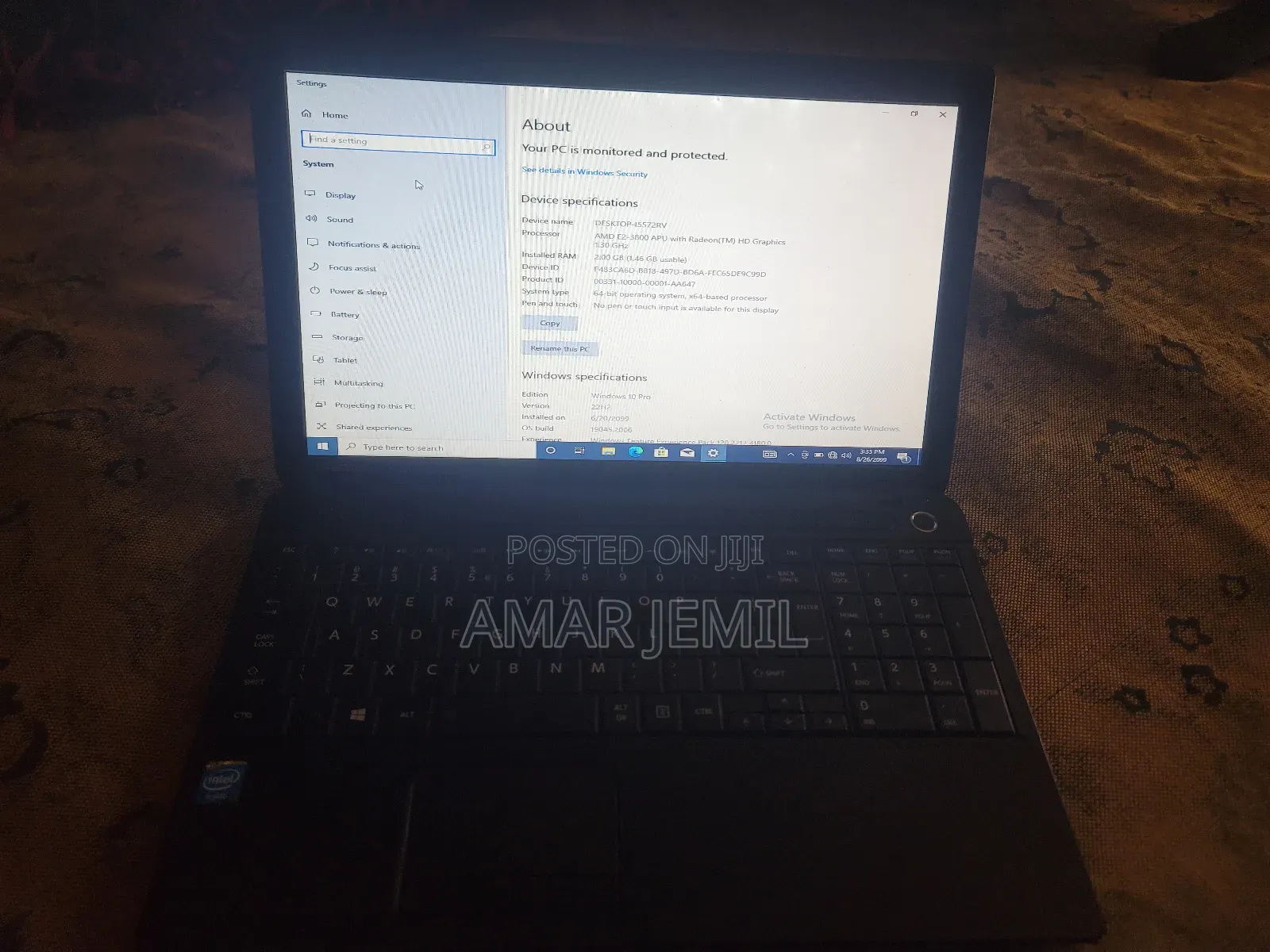 Laptop Toshiba Satellite C55 4GB Intel HDD 700GB