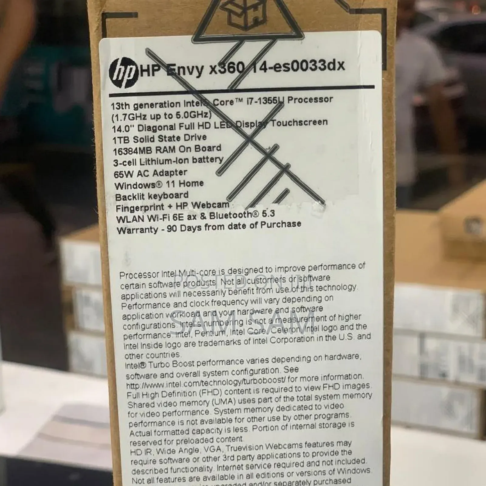 New Laptop HP Envy X360 16GB Intel Core I7 SSD 1T