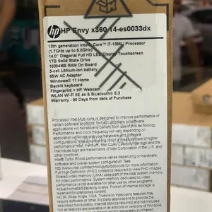 New Laptop HP Envy X360 16GB Intel Core I7 SSD 1T