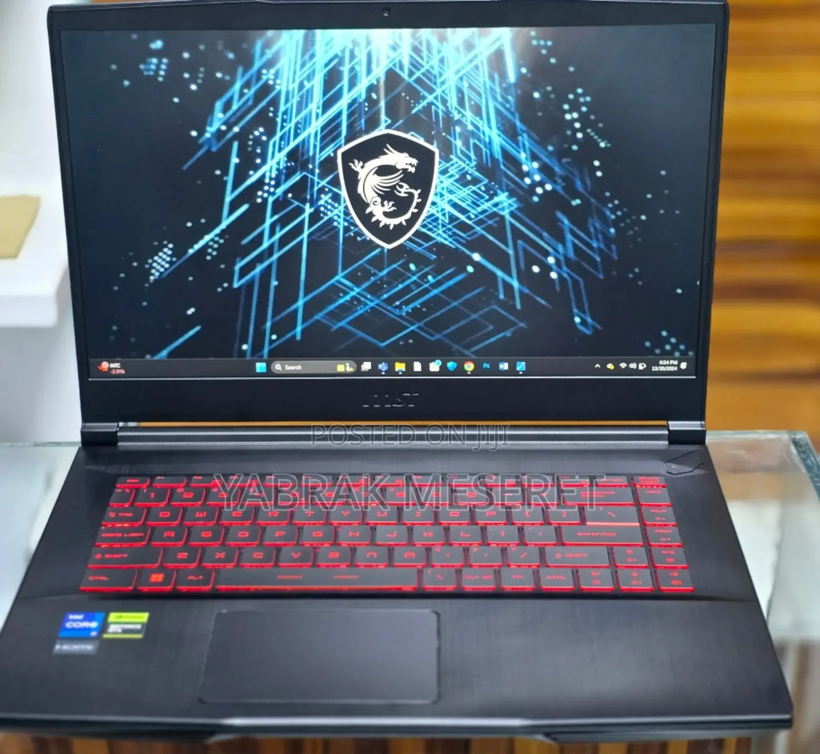 New Laptop MSI 16GB Intel Core I7 SSD 512GB