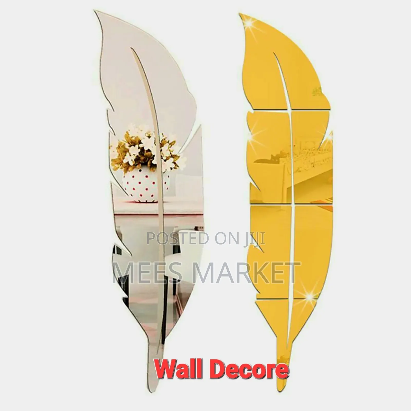 Leaf Mirror Wall Decore