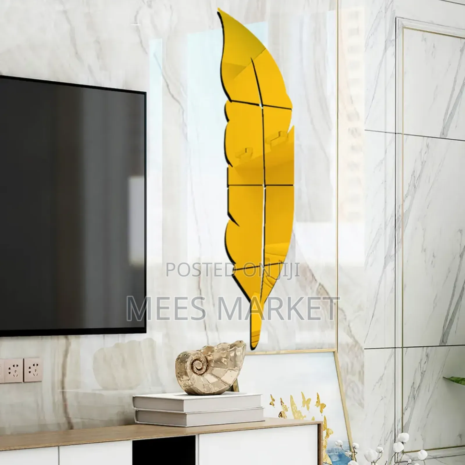 Leaf Mirror Wall Decore
