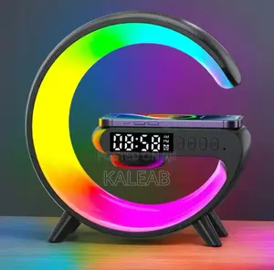 Photo - Wireless Charger With Bluetooth Speaker and Alarm Clock