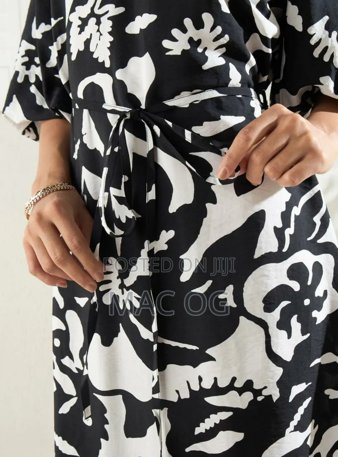 All Over Printed Midi Dress