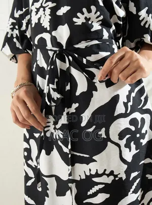 All Over Printed Midi Dress