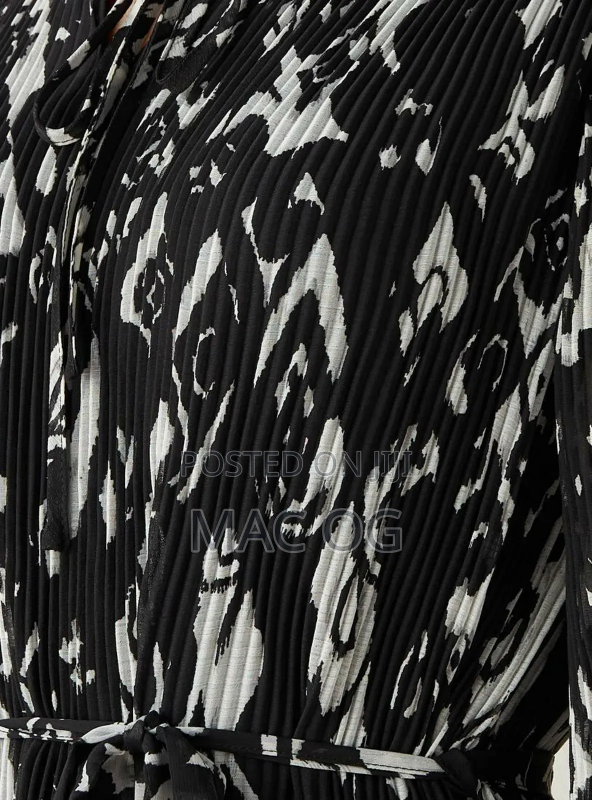 All Over Print Plisse Dress