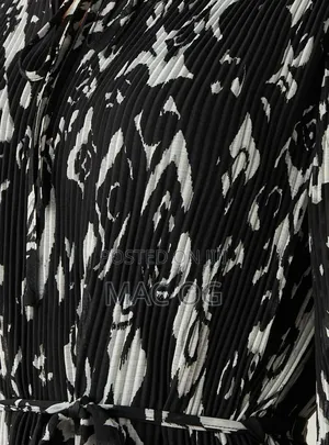 All Over Print Plisse Dress