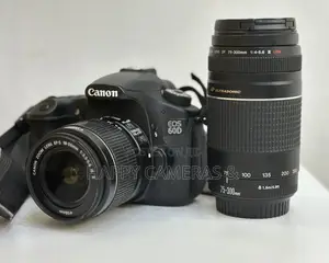 60d Canon + Canon18-55mm + Canon 75-300mm