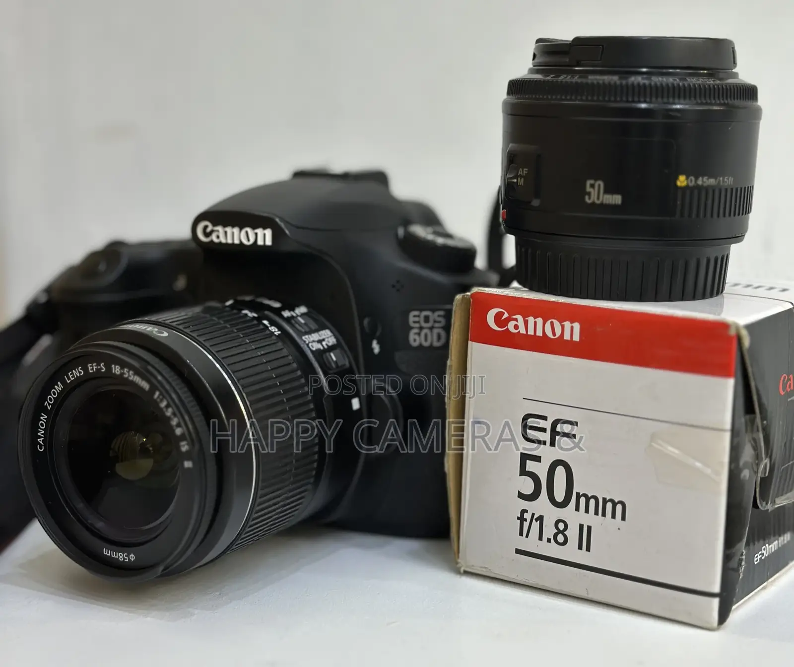Canon Eos 60D 18-55mm + 50mm Fixed Lens