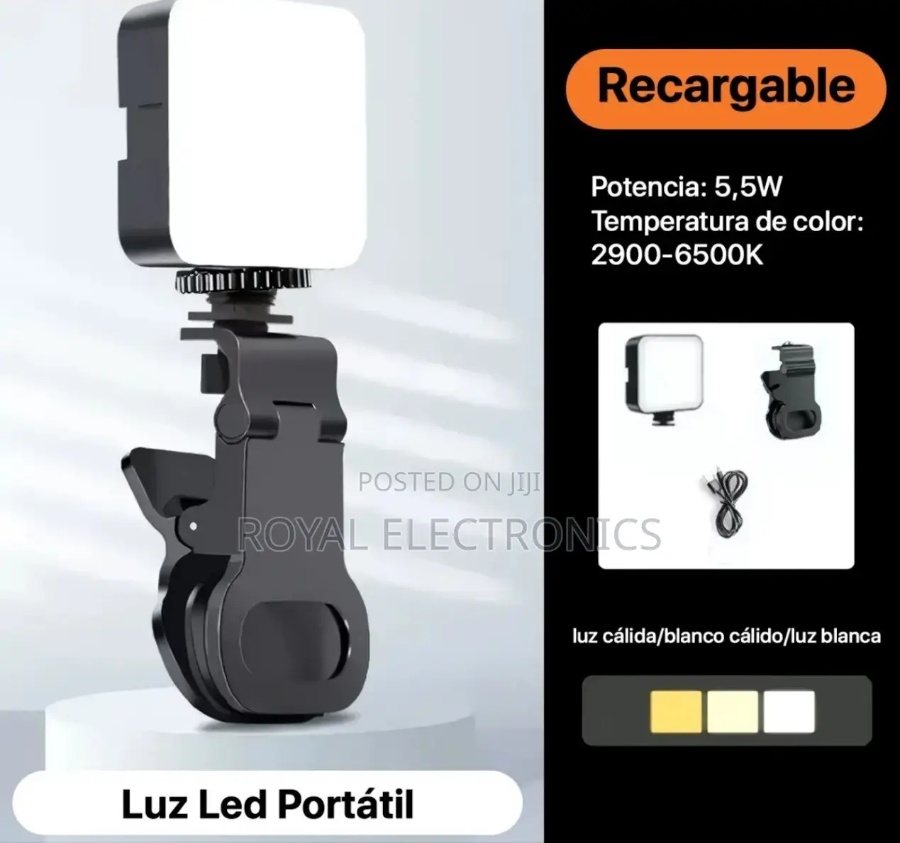 ለስልክ ለካሜራ ለኮምፒተር የሚሆን RGB LED Fill Light