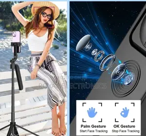 Auto Face Tracking Tripod for Phone and Camera 360° Rotation