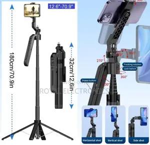 Auto Face Tracking Tripod for Phone and Camera 360° Rotation
