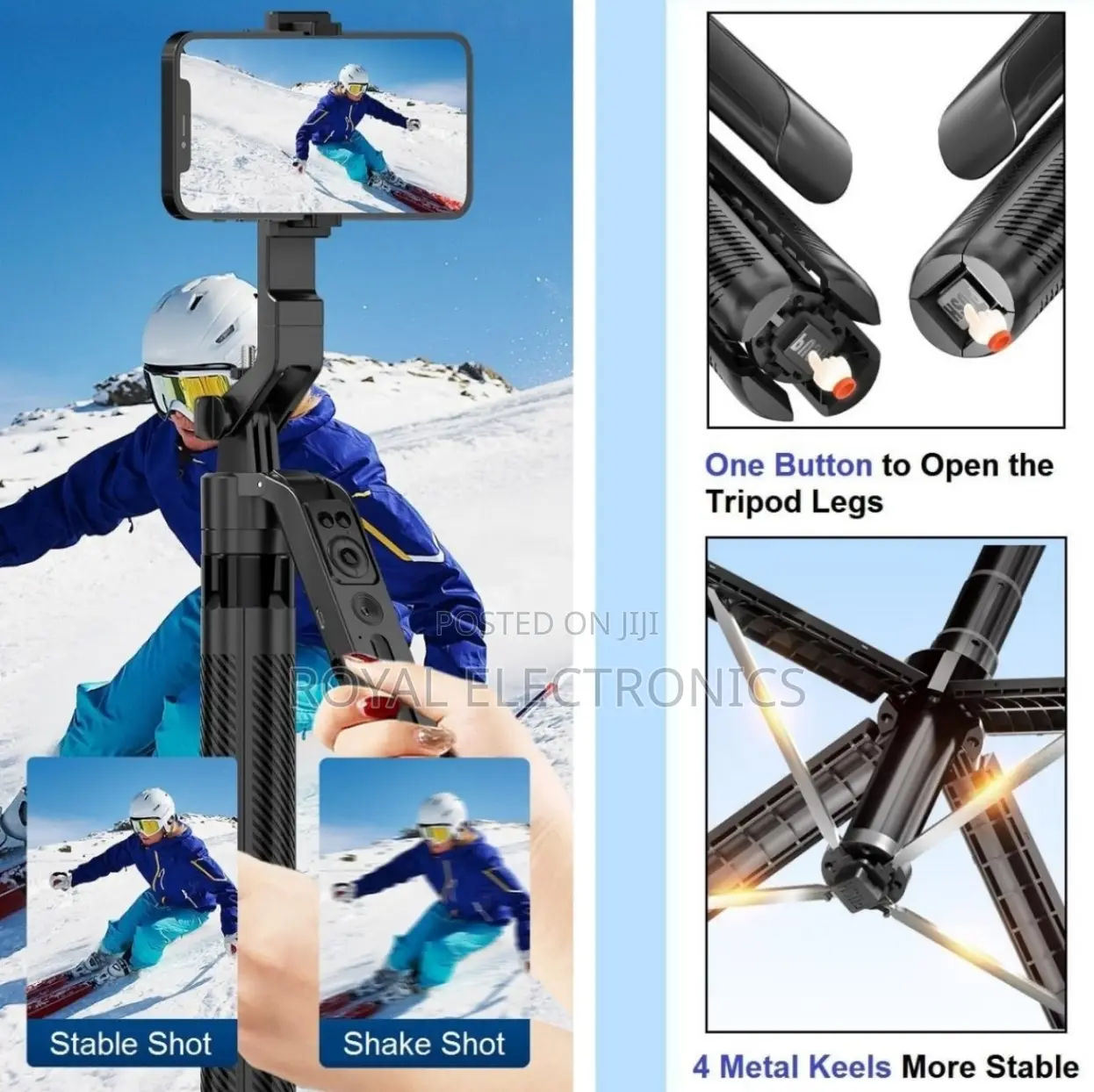 Auto Face Tracking Tripod for Phone and Camera 360° Rotation