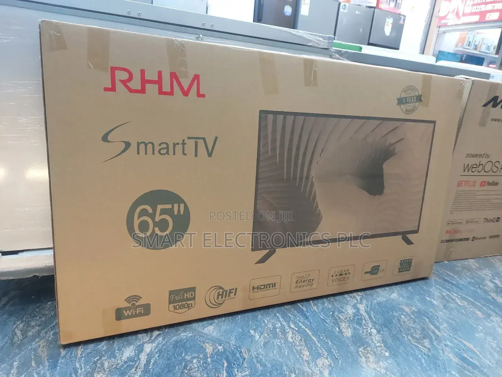 RHM 65 Inch Tv Smart Double Glass