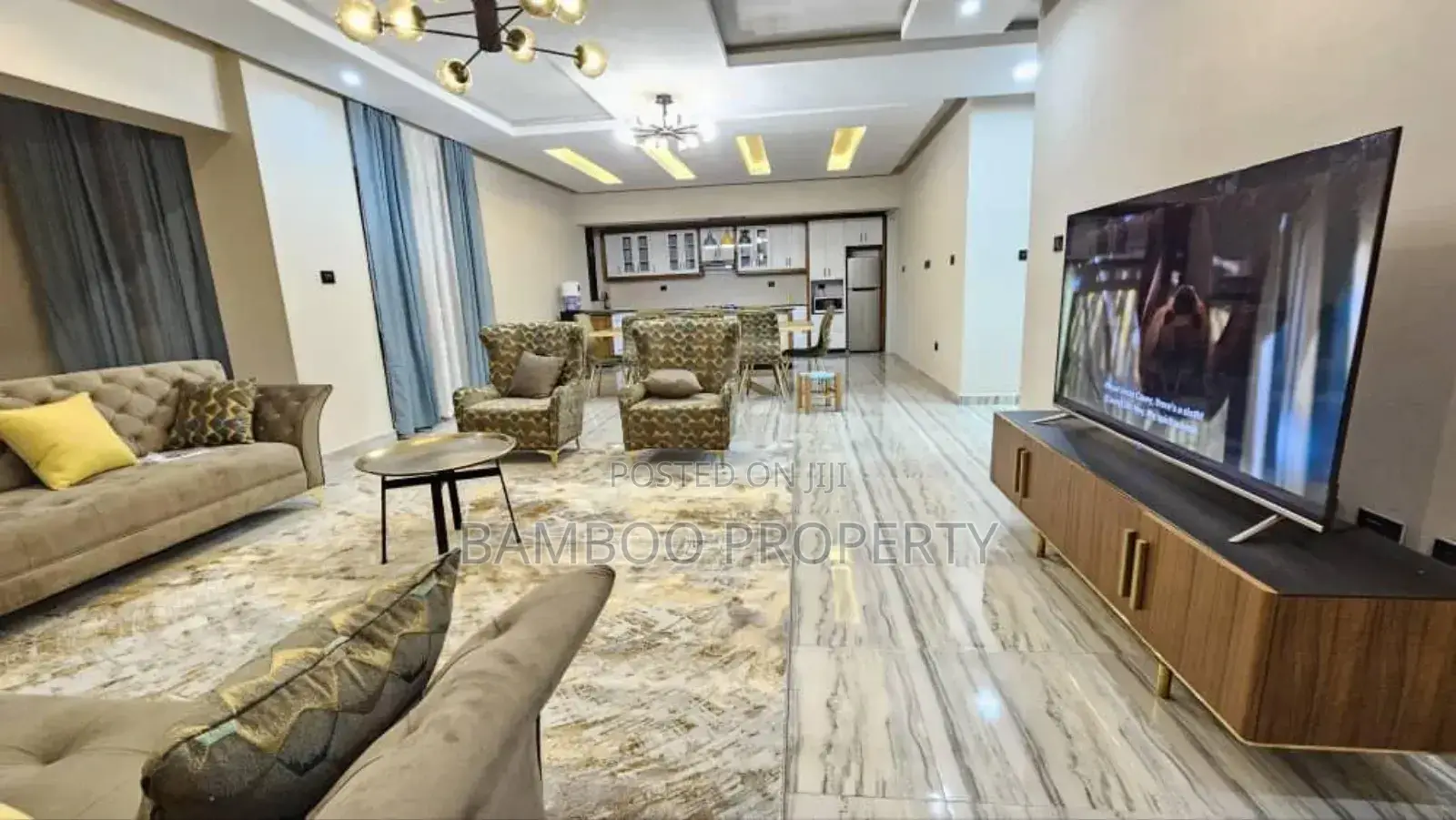 Furnished 4bdrm Apartment in Bole for rent